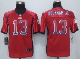 Wholesale Cheap Nike Giants #13 Odell Beckham Jr Red Alternate Youth Stitched NFL Elite Drift Fashion Jersey