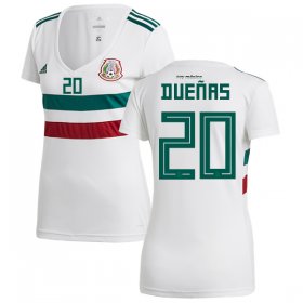 Wholesale Cheap Women\'s Mexico #20 Duenas Away Soccer Country Jersey