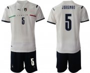 Wholesale Cheap Men 2020-2021 European Cup Italy away white 5 Soccer Jersey