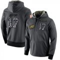 Wholesale Cheap NFL Men's Nike Philadelphia Eagles #17 Alshon Jeffery Stitched Black Anthracite Salute to Service Player Performance Hoodie