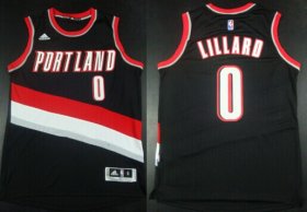 Wholesale Cheap Portland Trail Blazers #0 Damian Lillard Revolution 30 Swingman 2014 New Black Jersey