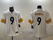 Cheap Men's Pittsburgh Steelers #9 Chris Boswell White Vapor Untouchable Stitched Jersey