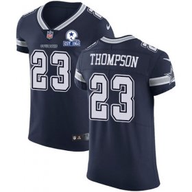 Wholesale Cheap Nike Cowboys #23 Darian Thompson Navy Blue Team Color Men\'s Stitched With Established In 1960 Patch NFL Vapor Untouchable Elite Jersey