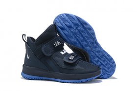 Wholesale Cheap Nike Lebron James Soldier 13 Shoes Drak Blue White