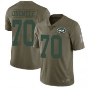 Wholesale Cheap Nike Jets #70 Kelechi Osemele Olive Men's Stitched NFL Limited 2017 Salute to Service Jersey