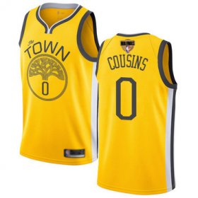 Wholesale Cheap Warriors #0 DeMarcus Cousins Gold 2019 Finals Bound Basketball Swingman Earned Edition Jersey