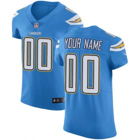 Wholesale Cheap Men\'s Los Angeles Chargers Electric Blue Vapor Untouchable Custom Elite NFL Stitched Jersey