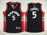 Wholesale Cheap Men's Toronto Raptors #5 DeMarre Carroll Revolution 30 Swingman 2014 New Black Jersey