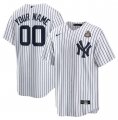 Cheap Men's New York Yankees Active Player Custom White 2024 World Series Cool Base Stitched Baseball Jersey