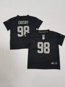 Wholesale Cheap Toddler Las Vegas Raiders #98 Maxx Crosby Limited Black Vapor Jersey