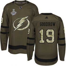 Cheap Adidas Lightning #19 Barclay Goodrow Green Salute to Service Youth 2020 Stanley Cup Champions Stitched NHL Jersey