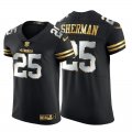 Wholesale Cheap San Francisco 49ers #25 Richard Sherman Men's Nike Black Edition Vapor Untouchable Elite NFL Jersey