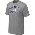 Wholesale Cheap Nike NFL New York Giants Heart & Soul NFL T-Shirt Light Grey