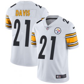 Wholesale Cheap Nike Steelers #21 Sean Davis White Men\'s Stitched NFL Vapor Untouchable Limited Jersey