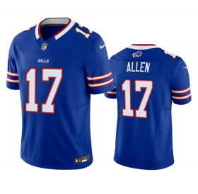 Wholesale Cheap Men\'s Buffalo Bills #17 Josh Allen Blue 2023 F.U.S.E. Vapor Untouchable Limited Stitched Jersey