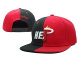 Wholesale Cheap NBA Miami Heats Red Black Two Tone snapback caps SF_50550