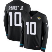 Wholesale Cheap Nike Jaguars #10 Laviska Shenault Jr. Black Team Color Youth Stitched NFL Limited Therma Long Sleeve Jersey