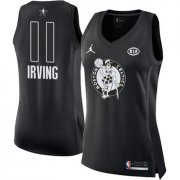 Wholesale Cheap Nike Boston Celtics #11 Kyrie Irving Black Women's NBA Jordan Swingman 2018 All-Star Game Jersey