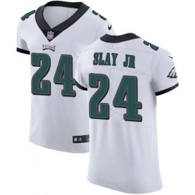 Wholesale Cheap Nike Eagles #24 Darius Slay Jr White Men\'s Stitched NFL New Elite Jersey