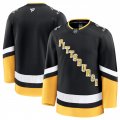 Men's Pittsburgh Penguins Blank Black 2024-25 Alternate Stitched Hockey Jersey