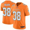 Wholesale Cheap Nike Dolphins #38 Brandon Bolden Orange Men's Stitched NFL Limited Rush Jersey