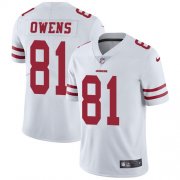 Wholesale Cheap Nike 49ers #81 Terrell Owens White Men's Stitched NFL Vapor Untouchable Limited Jersey