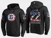 Wholesale Cheap Bruins #22 Brad Park NHL Banner Wave Usa Flag Black Hoodie