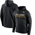 Wholesale Cheap Men's Jacksonville Jaguars Nike Black Sideline Circuit Pullover Performance Hoodie