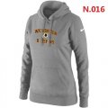 Wholesale Cheap Women's Nike Washington Redskins Heart & Soul Pullover Hoodie Light Grey