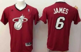 Wholesale Cheap Miami Heat #6 LeBron James Revolution 30 Swingman 2013 Christmas Day Red Jersey