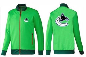 Wholesale Cheap NHL Vancouver Canucks Zip Jackets Green-1