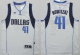 Wholesale Cheap Dallas Mavericks #41 Dirk Nowitzki Revolution 30 Swingman 2014 New White Jersey