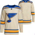 Cheap Men's St. Louis Blues Cream Blank Winter Classic Stitched Jersey