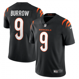 Wholesale Cheap Men\'s Cincinnati Bengals #9 Joe Burrow 2021 New Black Vapor Untouchable Limited Stitched Jersey