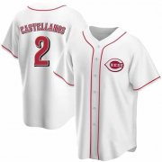 Nick Castellanos Men's Cincinnati Reds Home Jersey - White