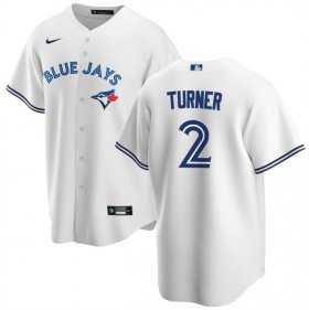 Cheap Men\'s Toronto Blue Jays #2 Justin Turner White Cool Base Stitched Jersey