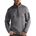 Wholesale Cheap Men's Chicago Bears Charcoal Antigua Fortune Quarter-Zip Pullover Jacket