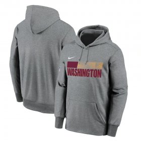 Wholesale Cheap Washington Redskins Football Team Nike Sideline Impact Lockup Performance Pullover Hoodie Charcoal