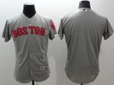 Wholesale Cheap Red Sox Blank Grey Flexbase Authentic Collection Stitched MLB Jersey