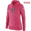 Wholesale Cheap Women's Nike Houston Texans Heart & Soul Pullover Hoodie Pink