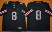 Wholesale Cheap Men's Ohio State Buckeyes 8th Championship Commemorative Black College Football Jersey