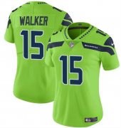 Cheap Women's Seattle Seahawks #15 P.J. Walker Green Vapor Limited Football Stitched Jersey(Run Small)