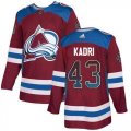 Wholesale Cheap Adidas Avalanche #43 Nazem Kadri Burgundy Home Authentic Drift Fashion Stitched NHL Jersey