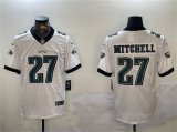 Cheap Men's Philadelphia Eagles #27 Quinyon Mitchell White Vapor Untouchable Limited Football Stitched Jersey