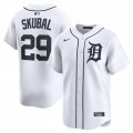 Cheap Men's Detroit Tigers #29 Tarik Skubal White 2024 Home Limited Stitched Baseball Jersey