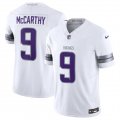 Wholesale Cheap Men's Minnesota Vikings #9 J.J. McCarthy White F.U.S.E. Winter Warrior Limited Football Stitched Jersey