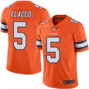 Wholesale Cheap Nike Broncos #5 Joe Flacco Orange Youth Stitched NFL Limited Rush Jersey