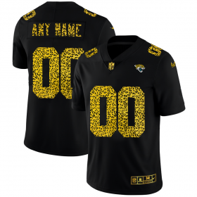 Wholesale Cheap Jacksonville Jaguars Custom Men\'s Nike Leopard Print Fashion Vapor Limited NFL Jersey Black