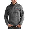 Wholesale Cheap Men's San Francisco 49ers NFL Heather Charcoal Super Bowl LIV Bound Fortune Quarter-Zip Pullover Jacket