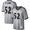 Wholesale Cheap Baltimore Ravens #52 Ray Lewis Mitchell & Ness NFL 100 Retired Player Platinum Jersey